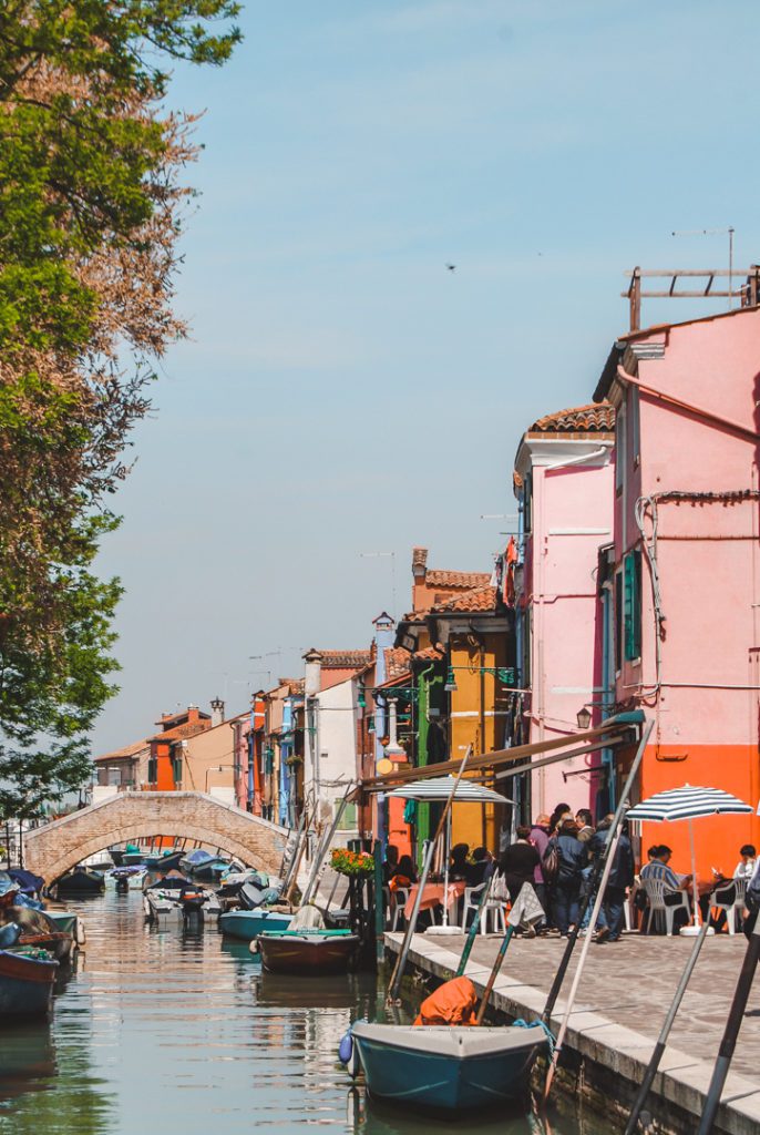 Colourful houses in Burano, Venice