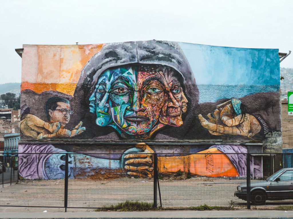 Valparaiso street art- best cities to visit in south america