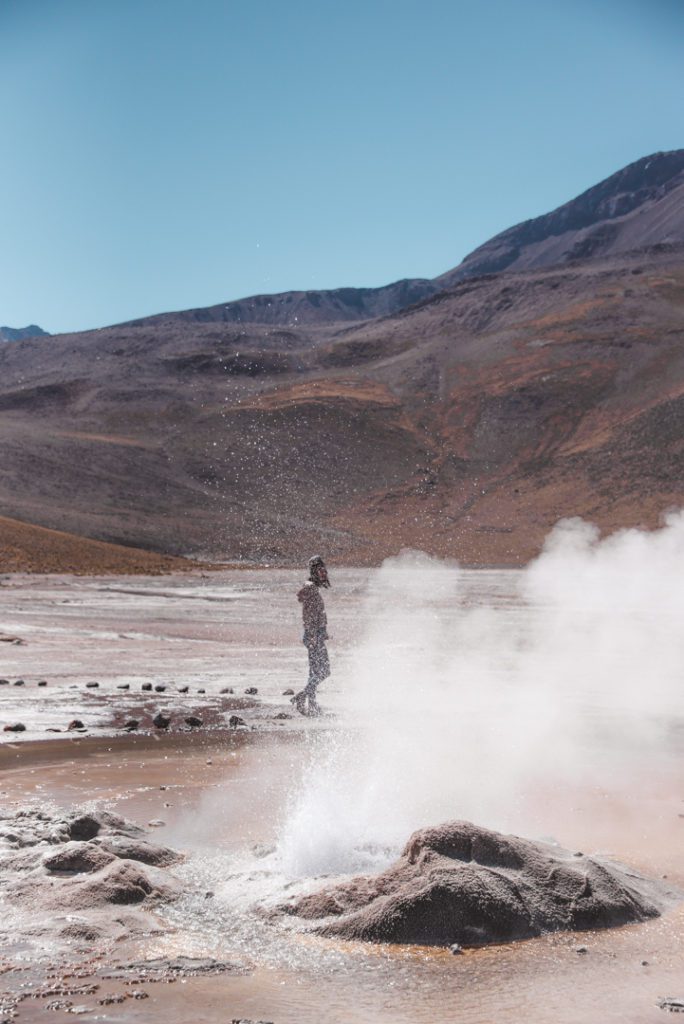 Woman at the Tatio Geysers Chile