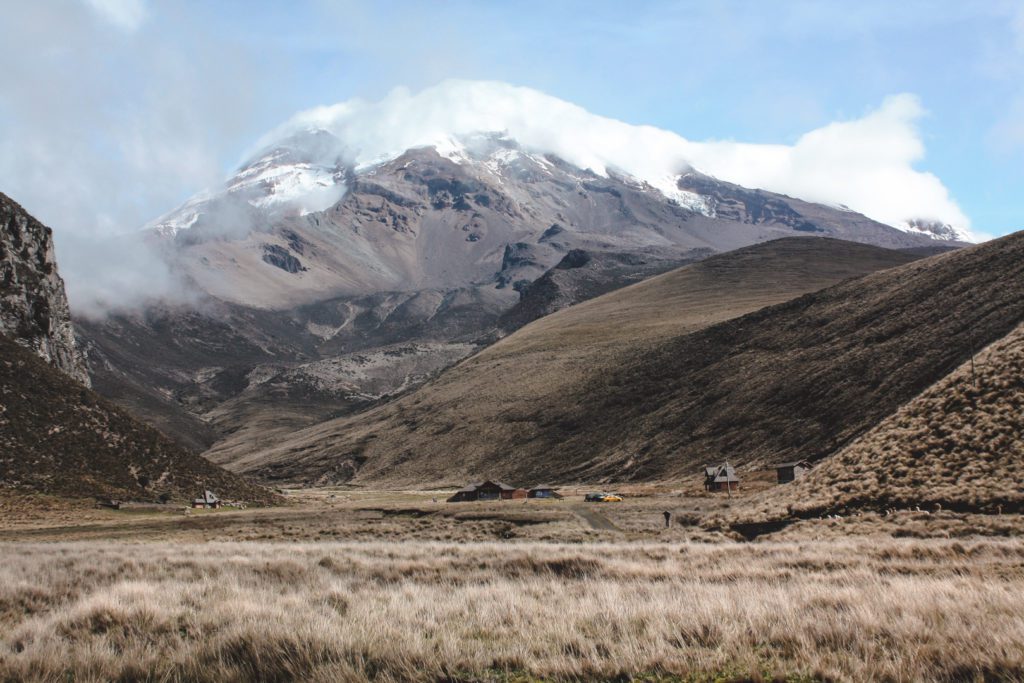 Chimborazo volcano in Ecuador