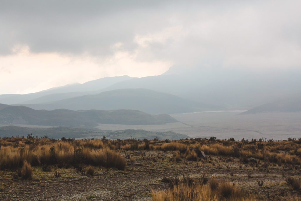 Cotopaxi National Park Volcano in cloud