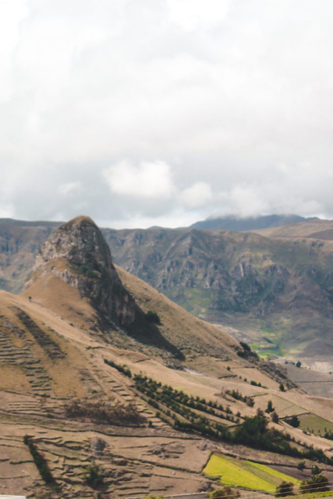 Road to Quilotoa Lake Ecuador