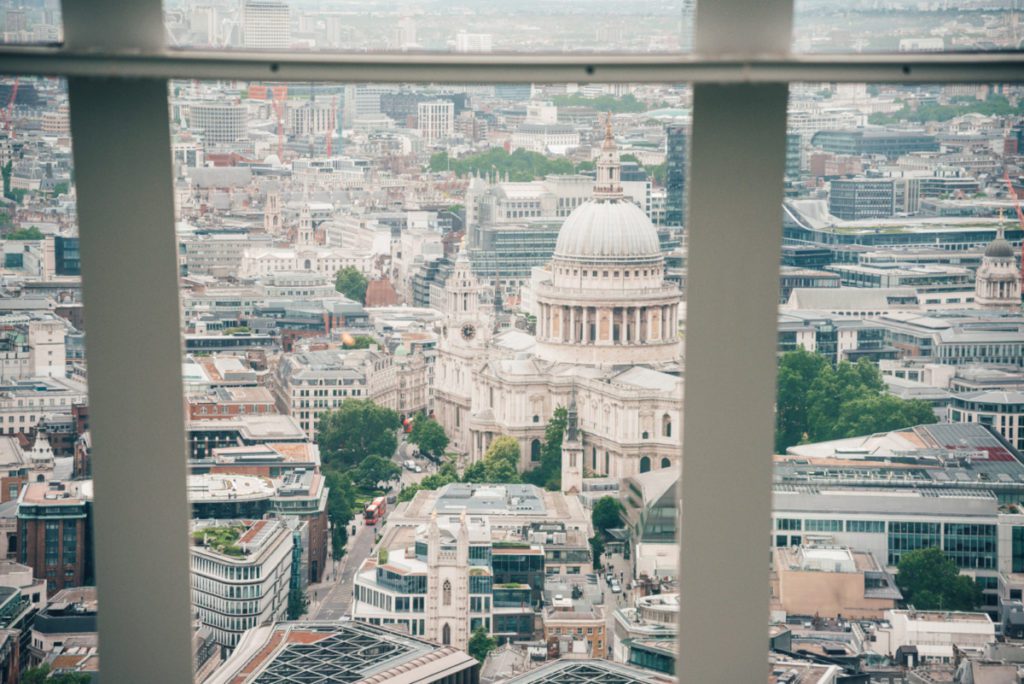 View of London from Sky Garden