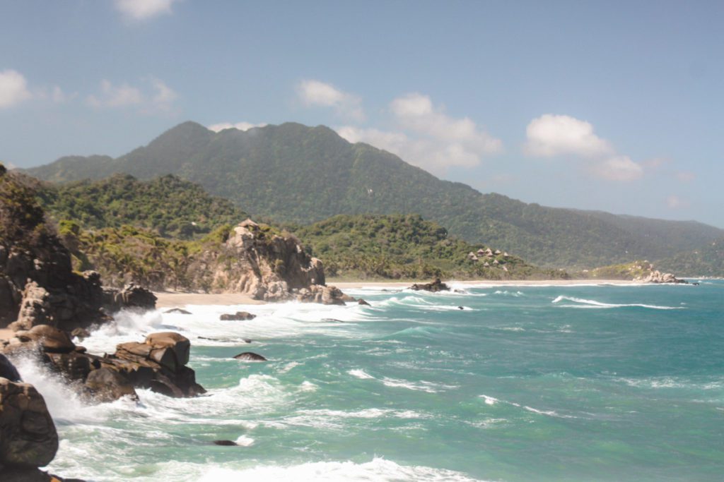 View f the beaches in Tayrona National Park
