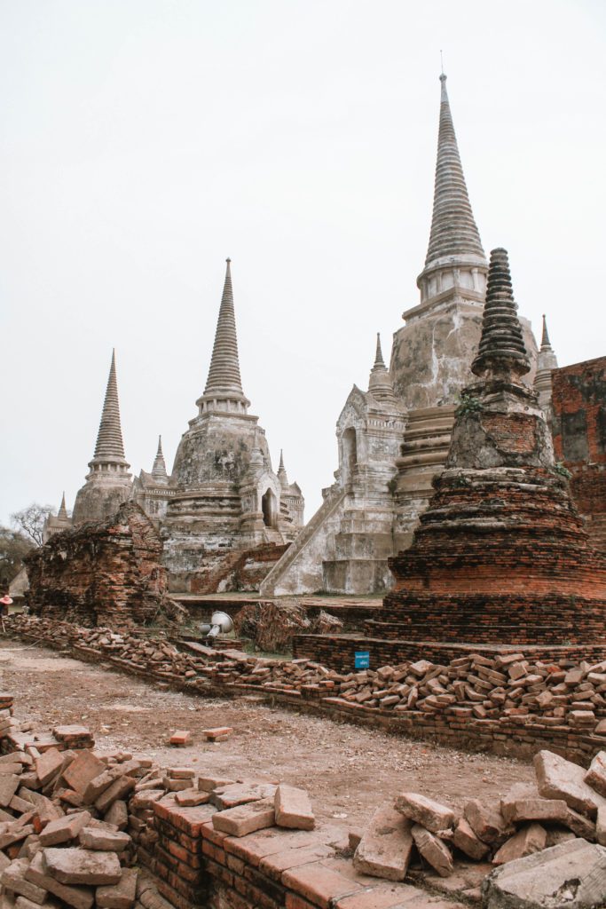 temples in Ayutthaya- day trip from Bangkok itinerary 4 days