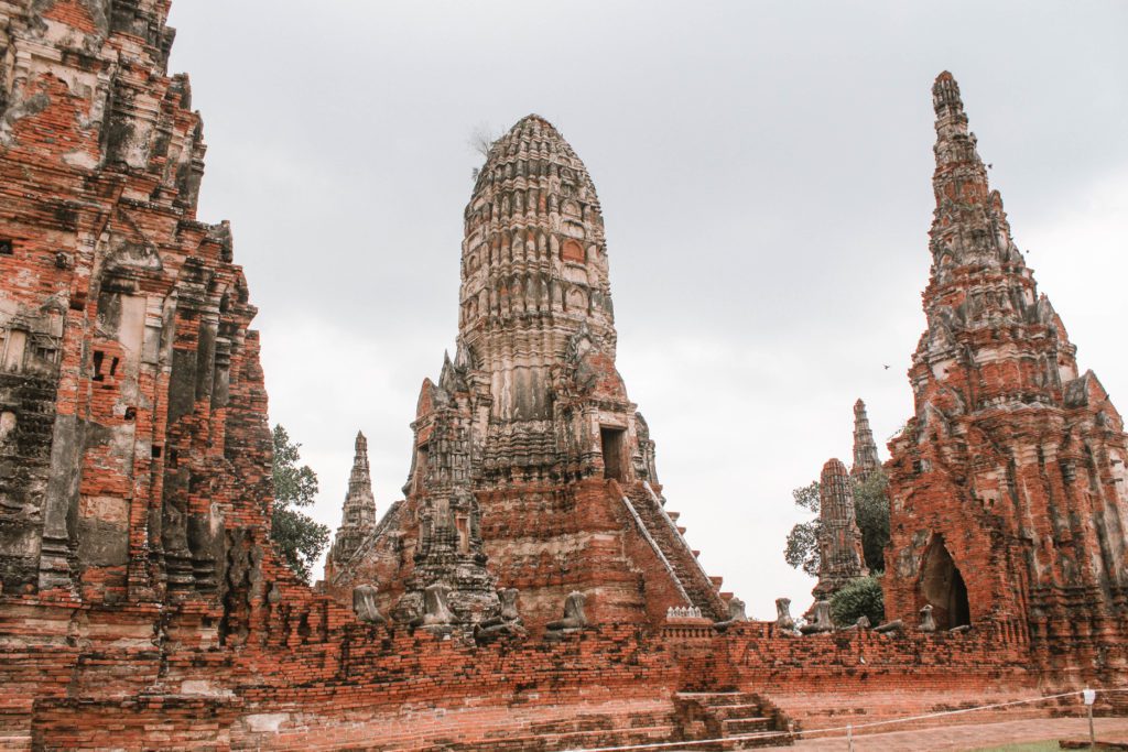 Temples in Ayutthaya thailand