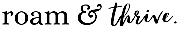 Roam and Thrive logo
