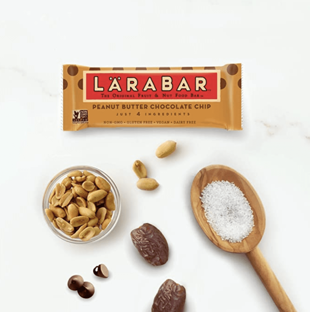 lara bar and ingredients- good airplane snacks
