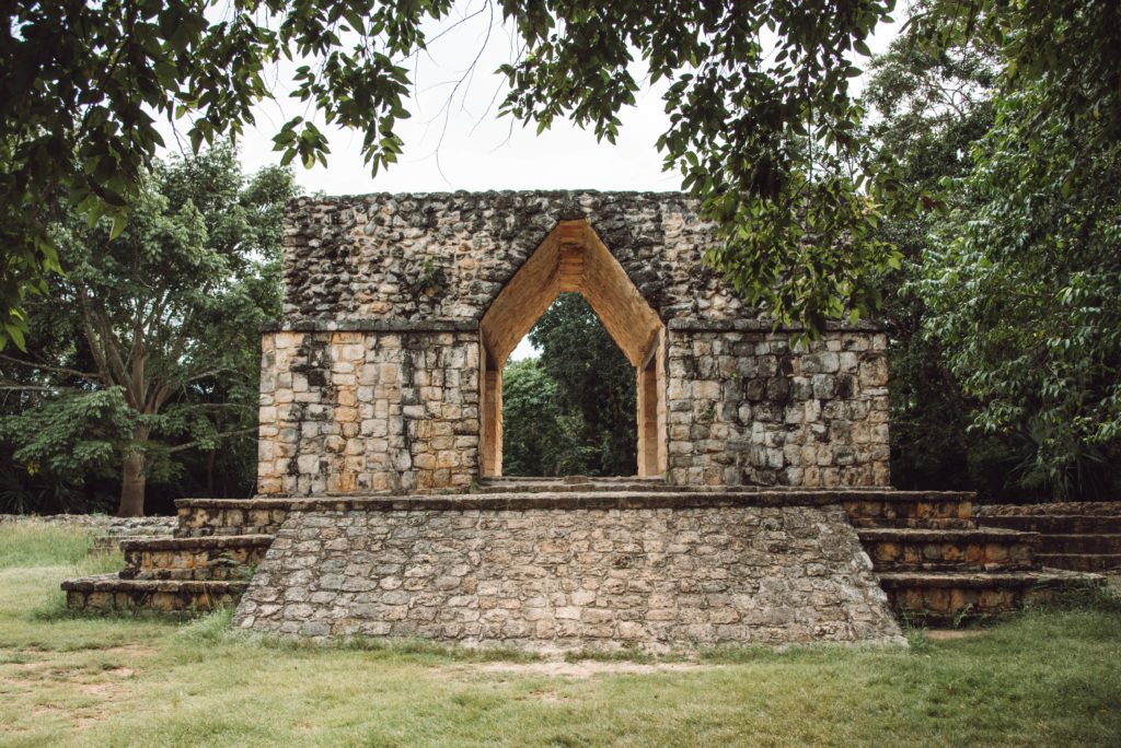 Ek Balam ruins entrance arch