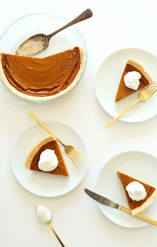 Pumpkin Pie, vegan holiday recipes