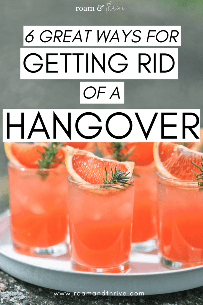 how to get rid of a hangover