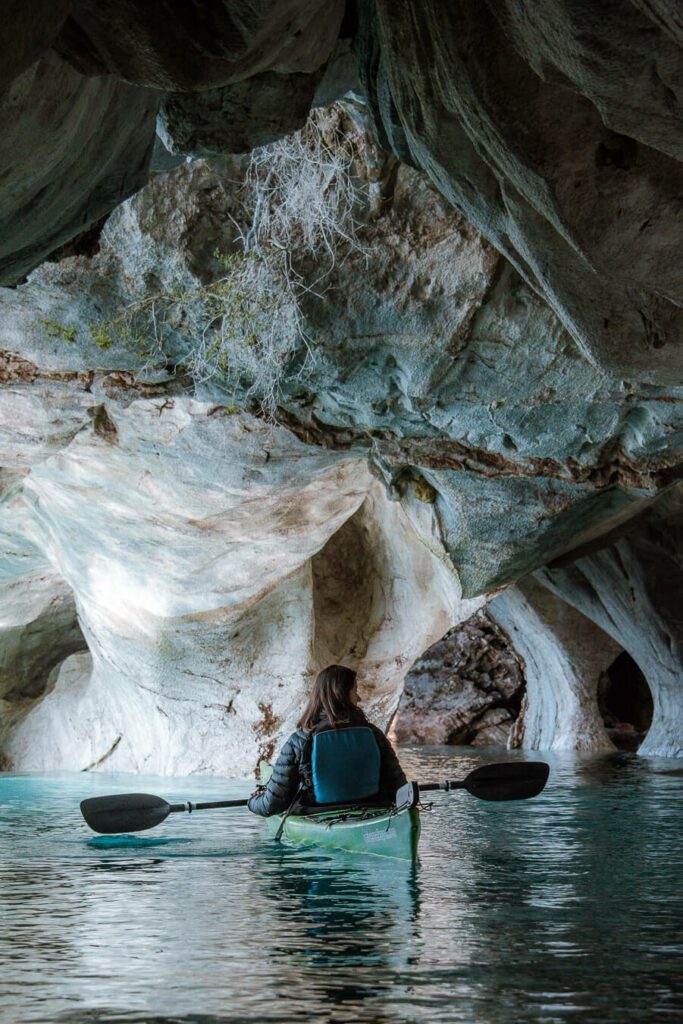 marble caves patagonia kayak tour