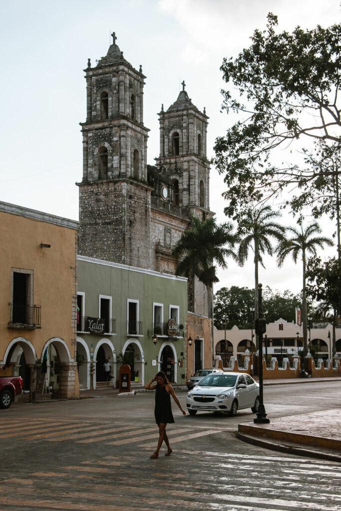 Cathedral in Valladolid, Mexico