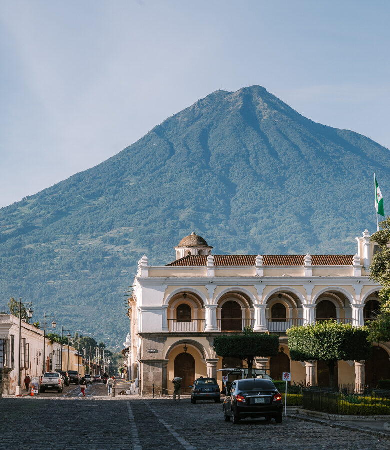 view of Volcan Agua Antigua Guatemala