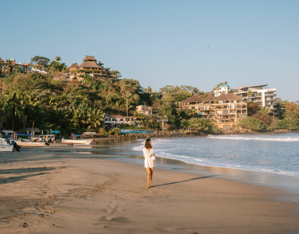 woman on the beach in Sayulita