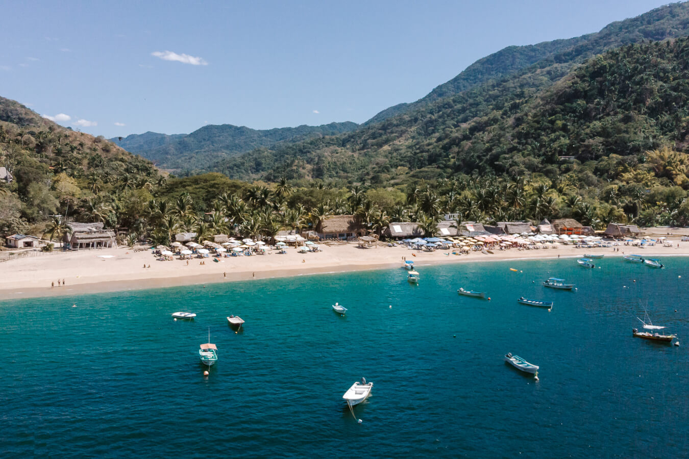 Yelapa beach drone view
