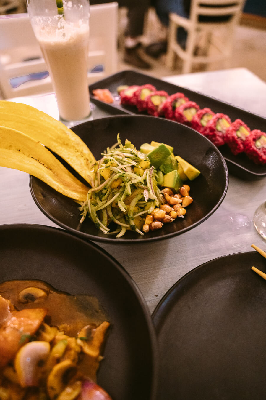 Vegan ceviche in Cartagena