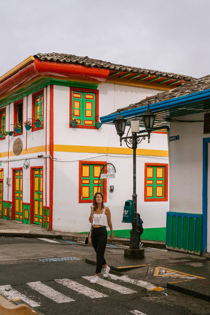 Walking the streets of Salento, Colombia