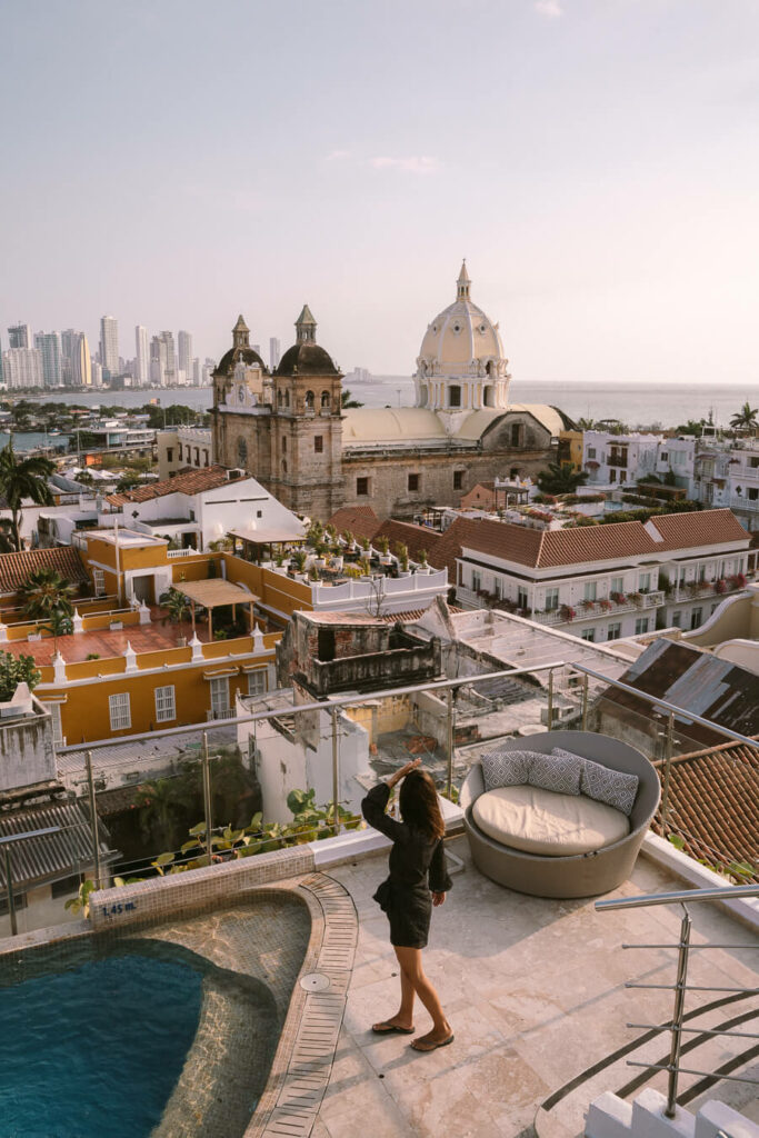the best hotel rooftop in Cartagena