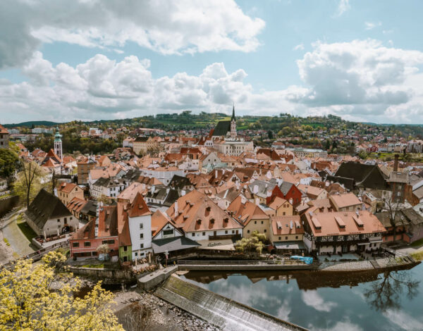 Cesky Krumlov old town Czech Republic