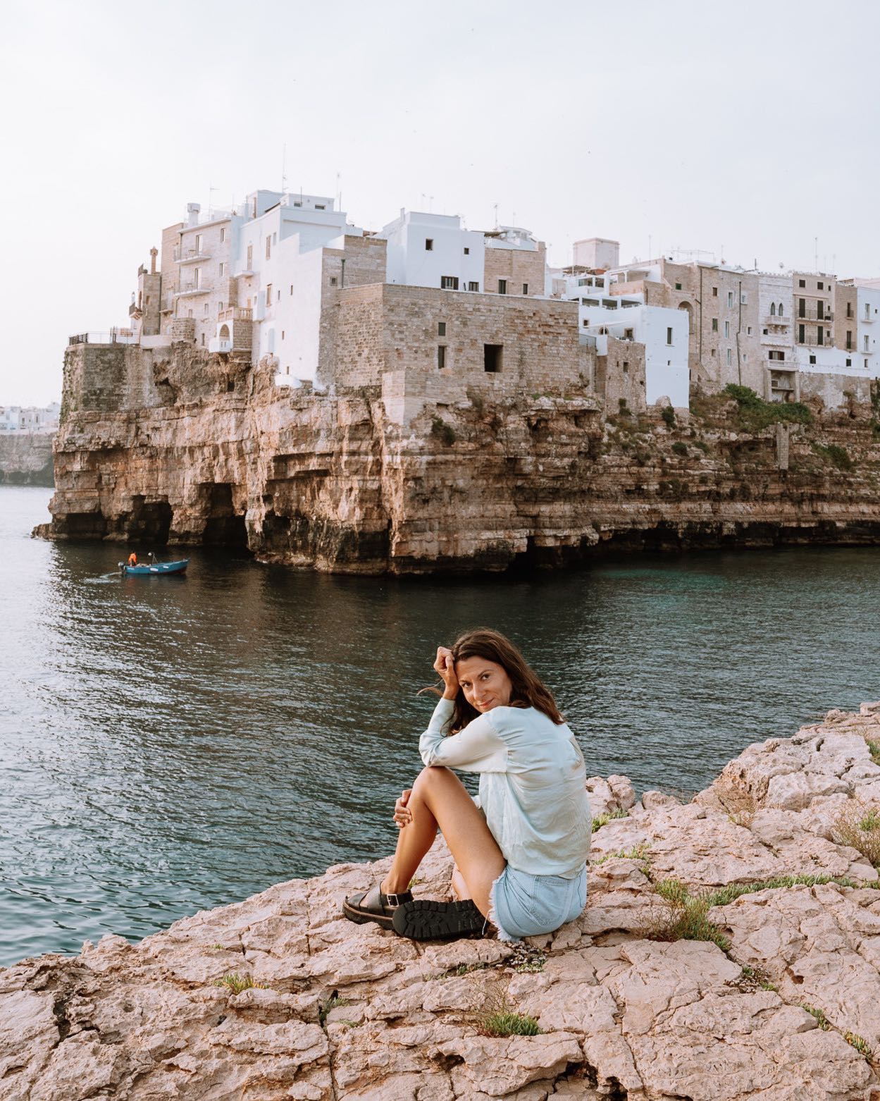 Postcard moments from Puglia 🇮🇹
⠀⠀⠀⠀⠀⠀⠀⠀⠀
There's something about these divine moments in Italy, waking up early, heading out in the early morning, hitting a viewpoint and seeing the most magical, sunrise with nobody else around but local fishermen. 
⠀⠀⠀⠀⠀⠀⠀⠀⠀
Mornings in Puglia are also the calmest- no wind or waves, it's almost like time stood still. As a sunrise person, I'm all about Puglia too, it's without a doubt the best time to be out.
⠀⠀⠀⠀⠀⠀⠀⠀⠀
Have you visited Puglia or Polignano a Mare? Is it on your bucketlist?

#italyiloveyou #ig_italy #polignanoamare #polignano #polignanoamare❤️