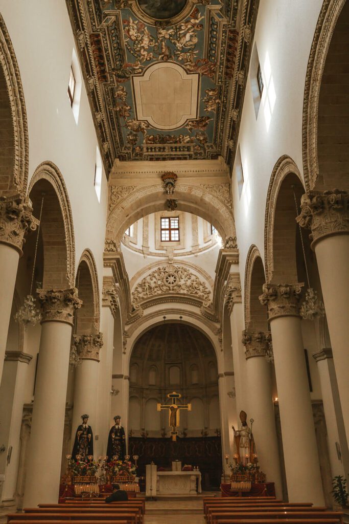 church interior in Monopoli Puglia