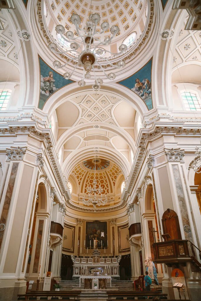 interior of the Duomo in Locorotondo Puglia