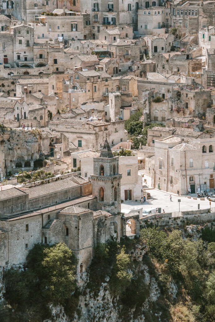 Views of Matera from Belvedere Murgia Timone