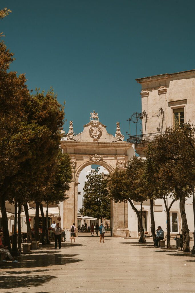 Martina Franca Puglia's elaborate portas