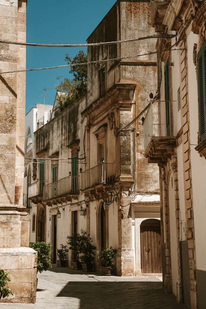 Baroque street in Martina Franca Puglia