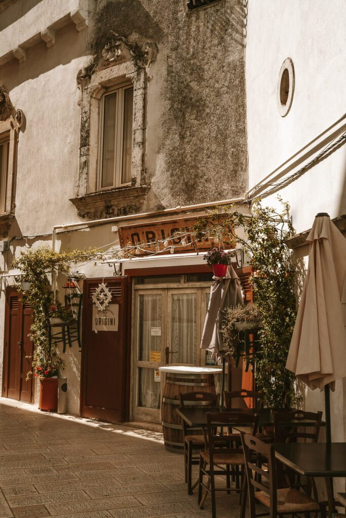 restaurant exterior in Martina Franca Puglia