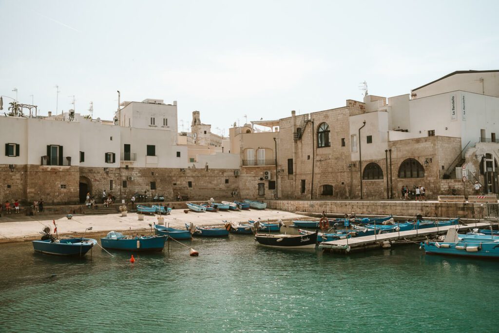 the old port in Monopoli Puglia
