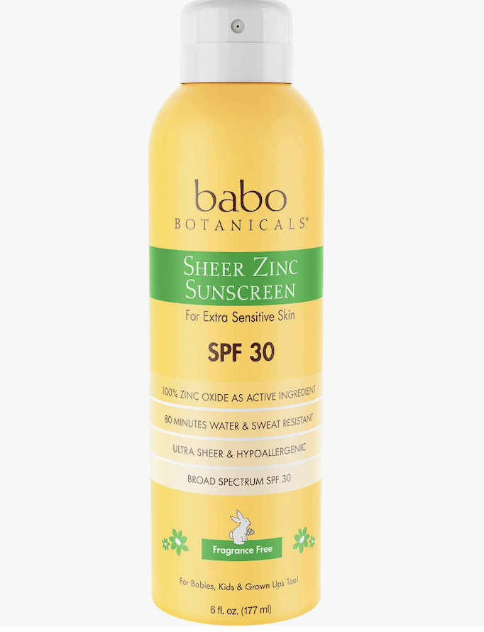 Babo botanicals Sheer Zinc sunscreen
