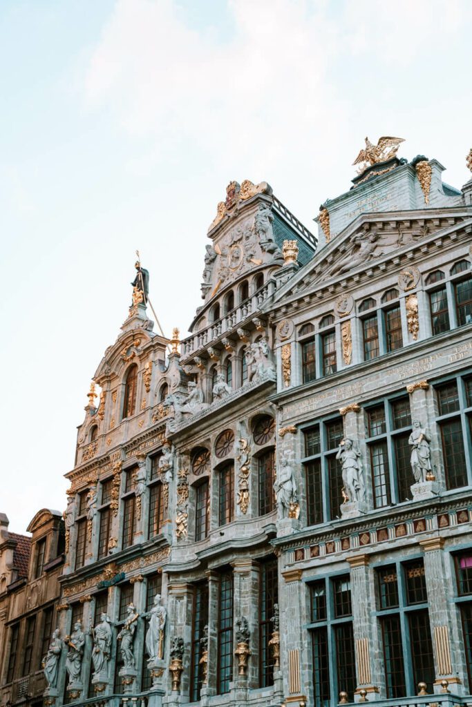 ornate buildings in Brussels Grand Place