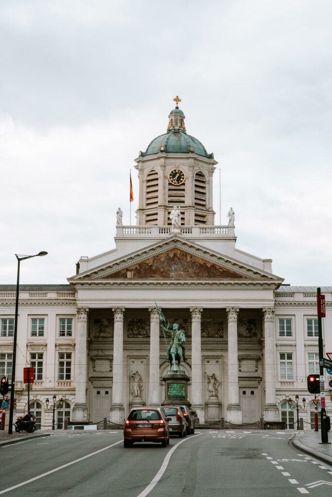 Iconic building in Brussels, Belgium
