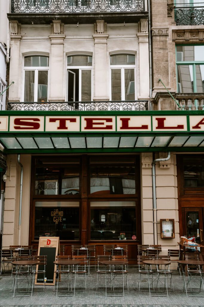 Classic cafe in Brussels