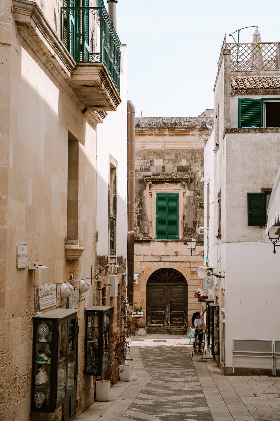 historic street in the center of Otranto Puglia