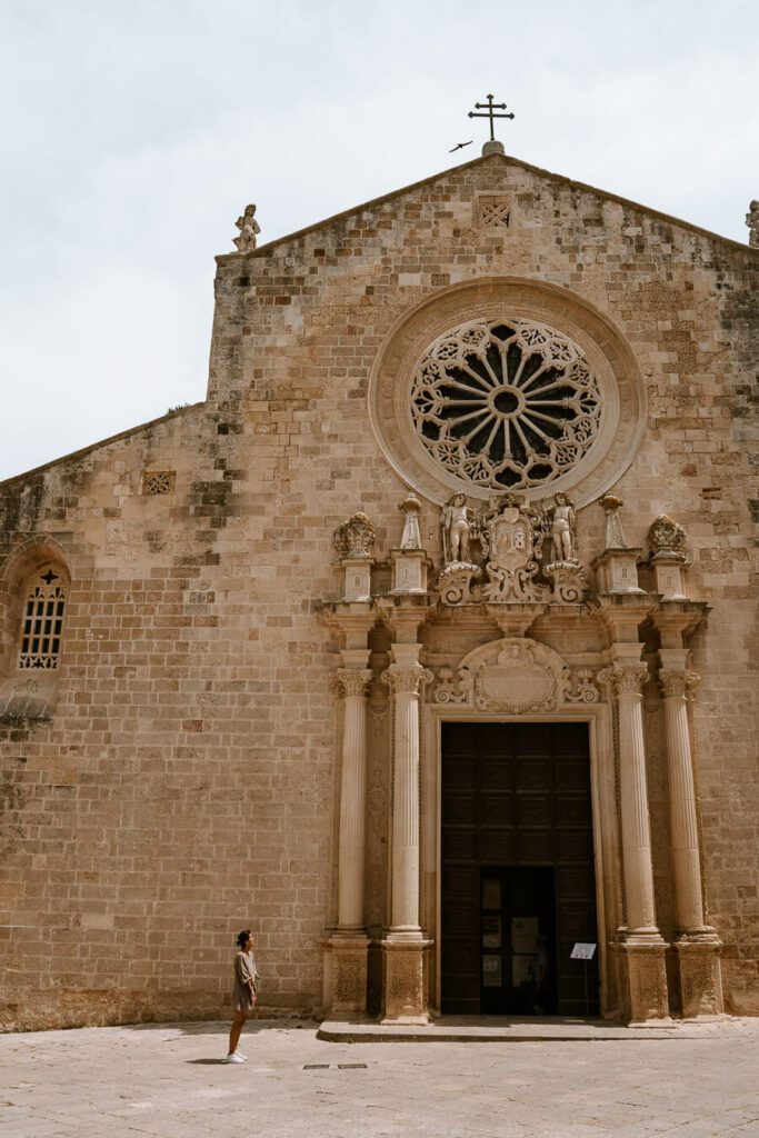 exterior of the Duomo in Otranto Puglia