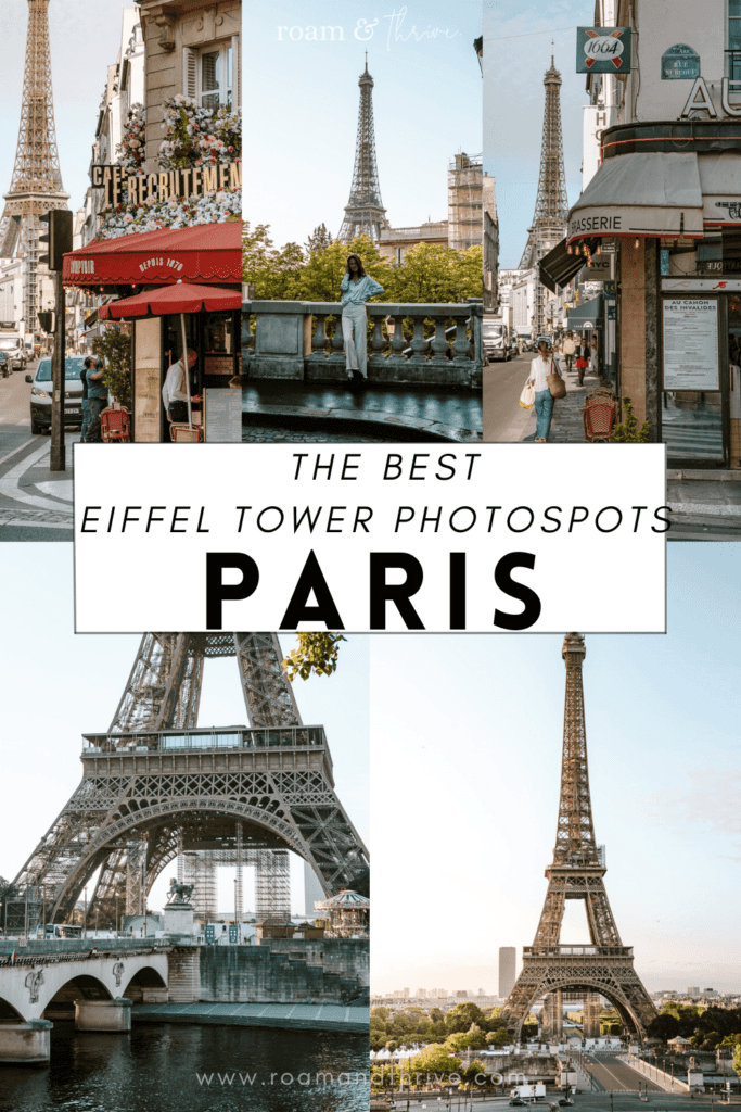 the Best Eiffel Tower photo spots in Paris