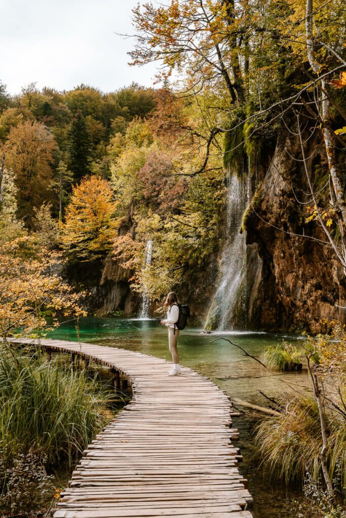 walkways and waterfalls at Plitvice National Park
