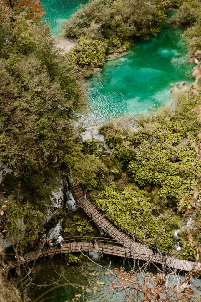 clear water and walkways in Krka National PArk