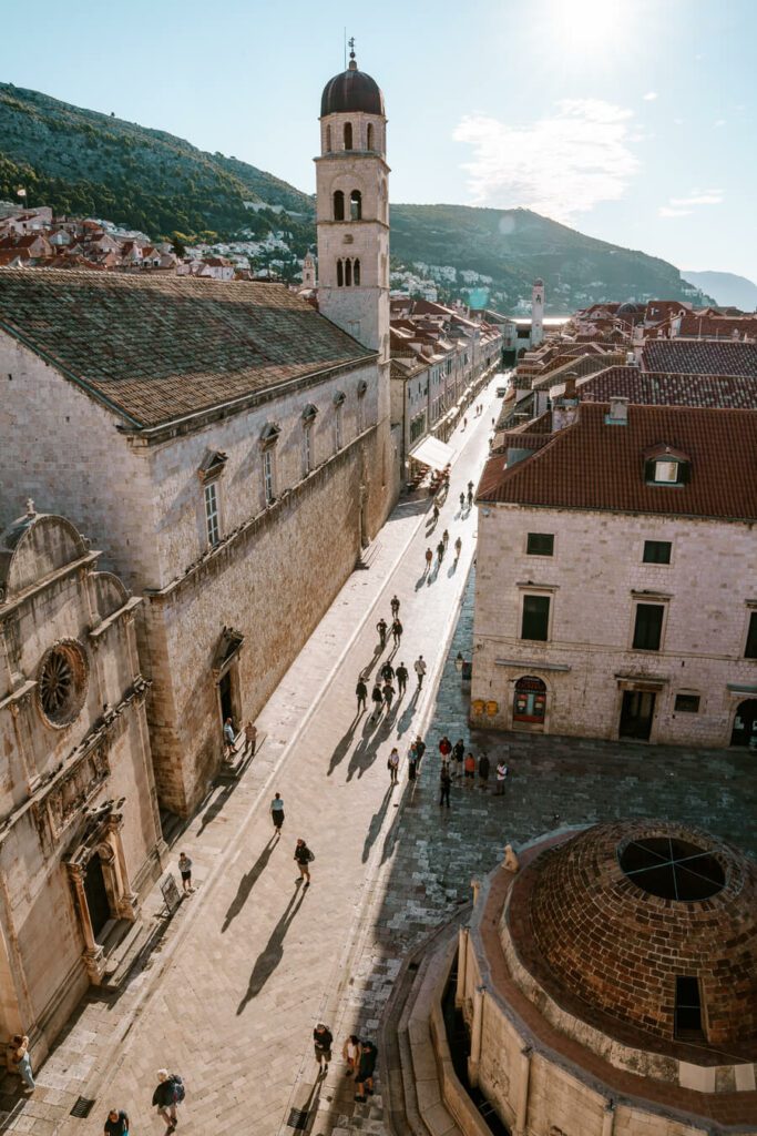 view of Dubrovnik from the walls