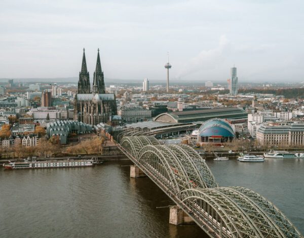 panoramic view of cologne germany