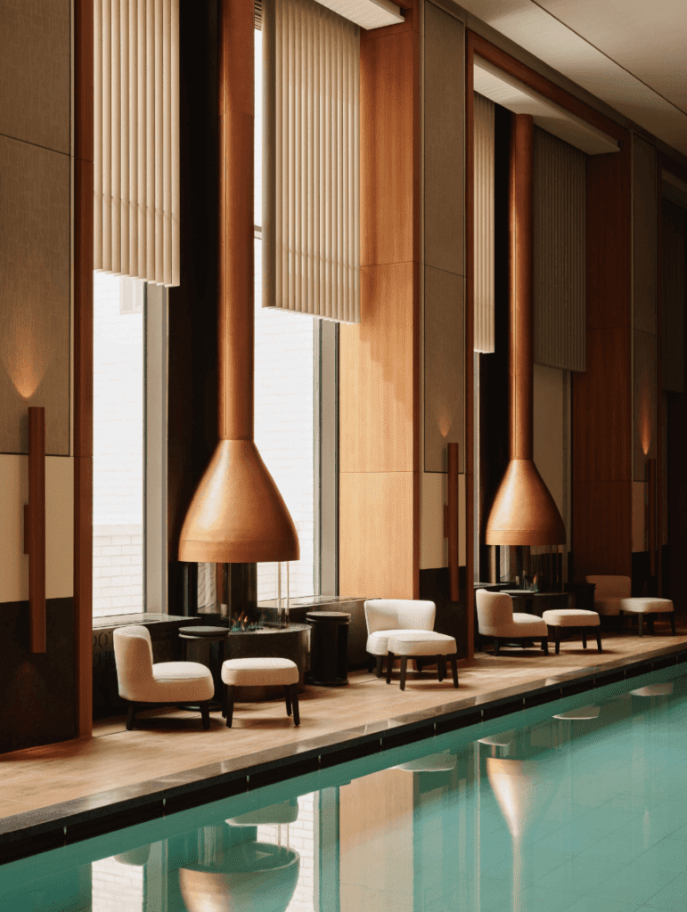 luxury hotel pool and spa in new york