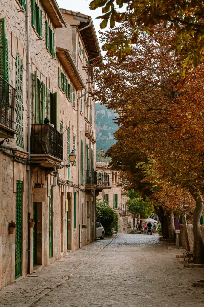 stone street in Valldemossa Mallorca