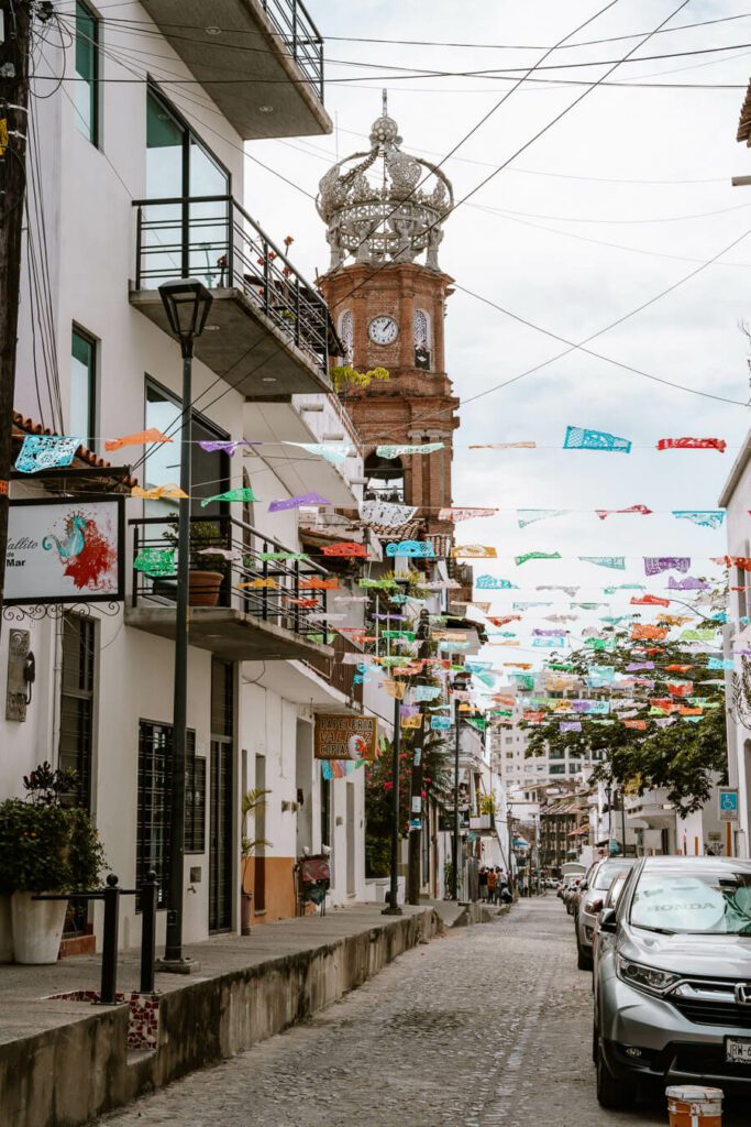 street in Puerto Vallarta Mexico
