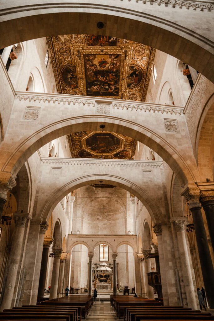 inside of Basilica San Nicola, things to do in Bari Italy