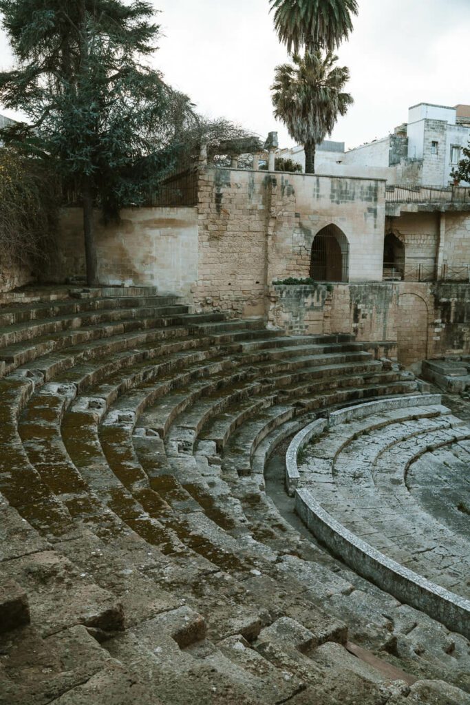 Roman theatre- one of the best things to do in Lecce