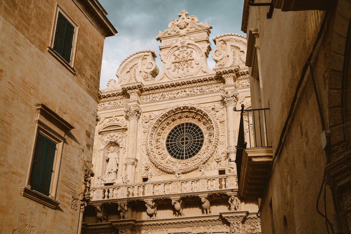 Santa Croce Church facade, Lecce Italy