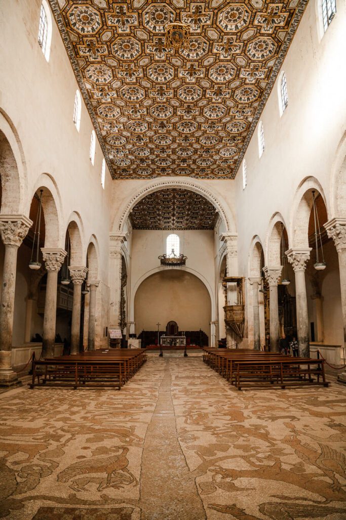 interior of the Duomo in Otranto Puglia
